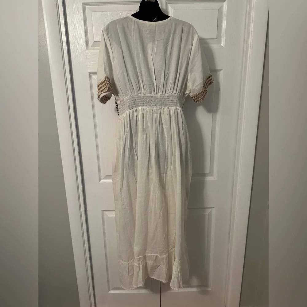 Dress Boho Embroidered | NWT, 1X/2X - Picture 5 of 8